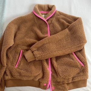 Marine Layer Sherpa Fleece Jacket. Large.